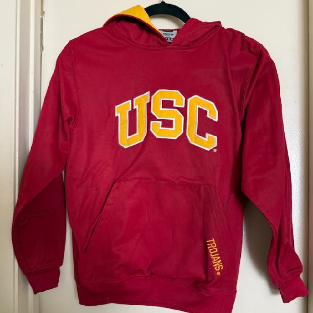 Youth USC Trojans Crimson Stadium Promo Pullover Hoodie
